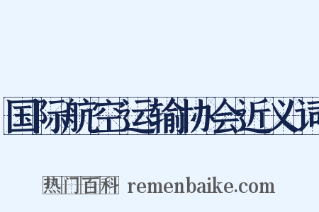 国际航空运输协会近义词是什么意思的图片